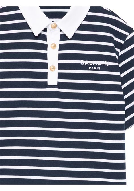 Polo a righe BALMAIN KIDS | BY8Q61 Z3657617BC